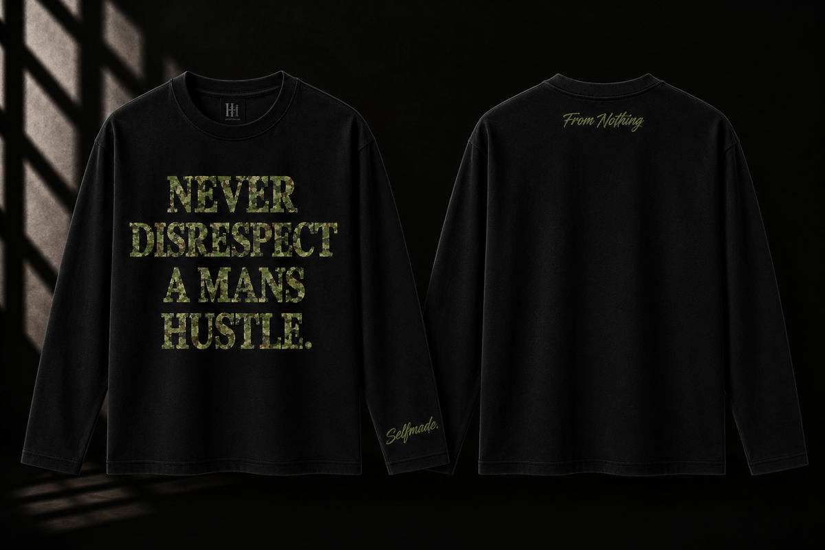 Camo Hustle Long Sleeve T-Shirt